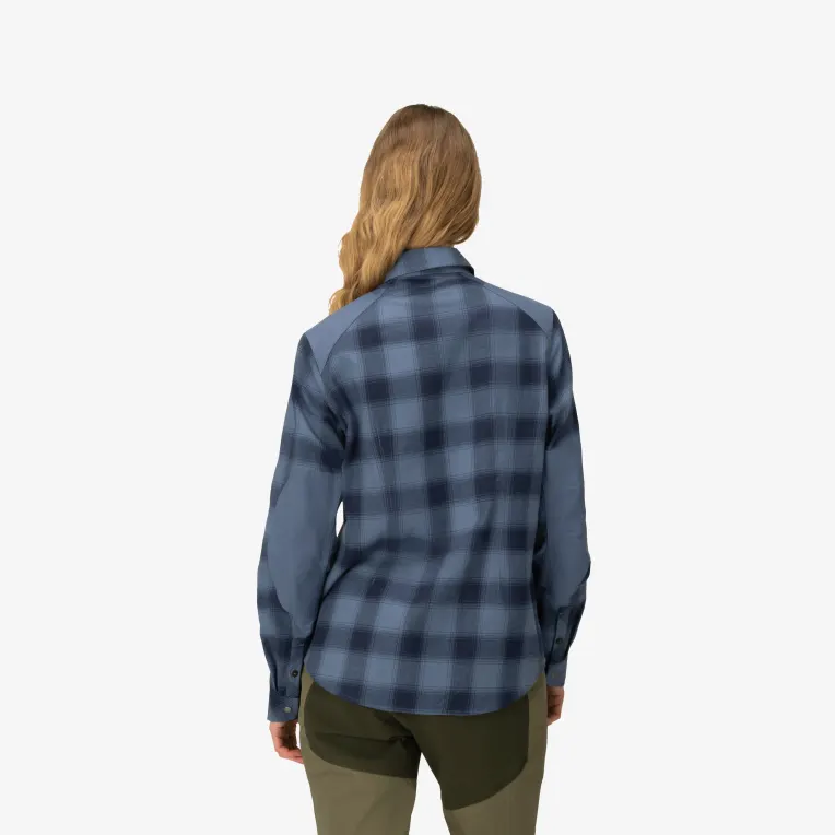Norrøna Women's Femund Flannel Shirt Navy 02