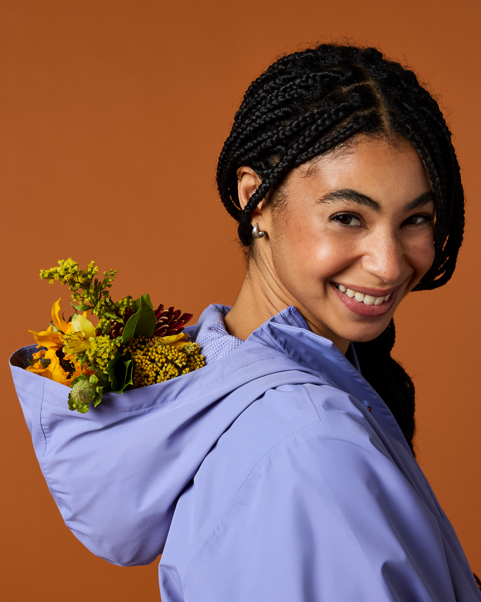 Cotopaxi Women's Rayu Rain Parka Aster and moonbeam 04