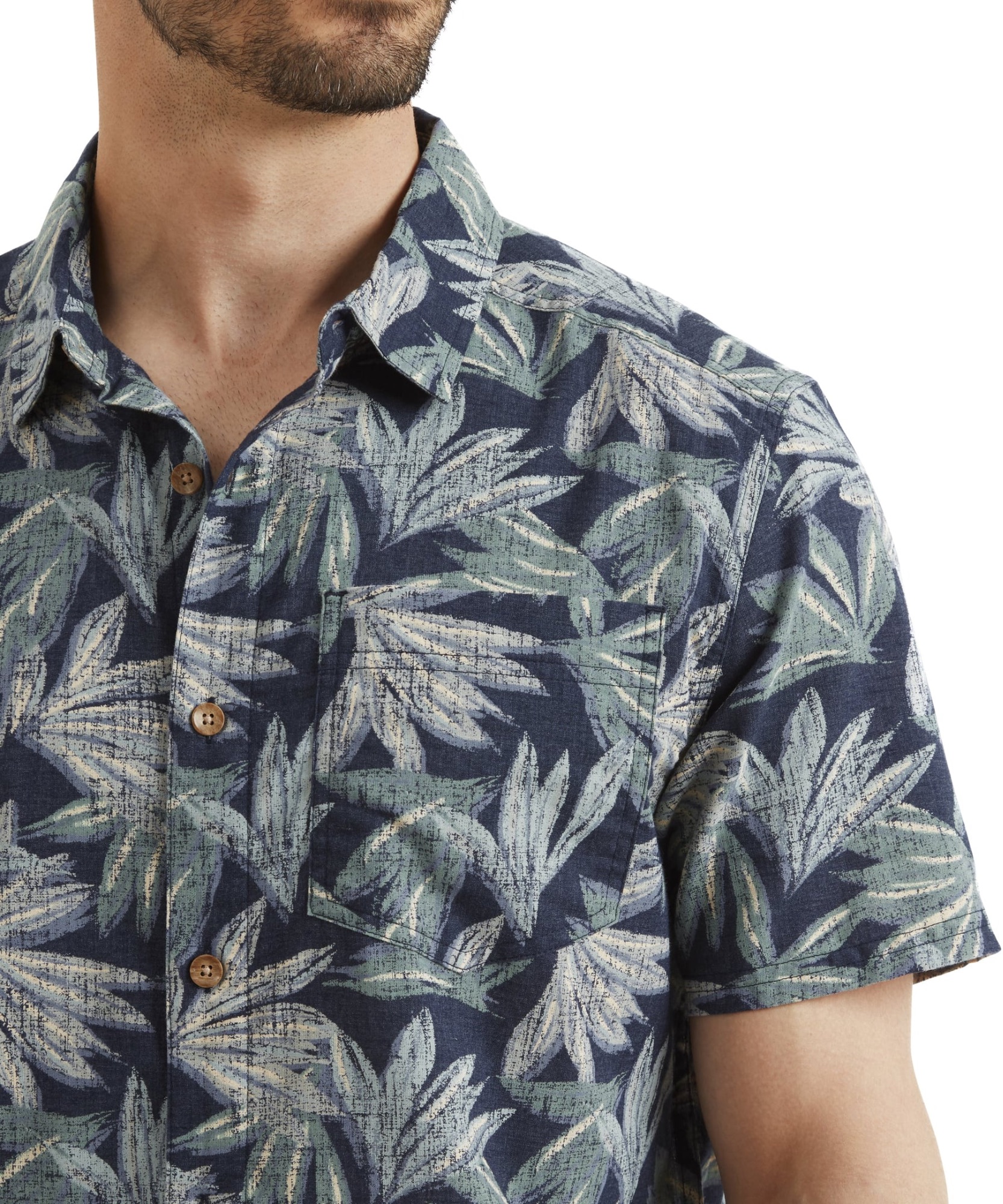 Sherpa Men's Havai Short Sleeve Shirt Rathee Blue 05