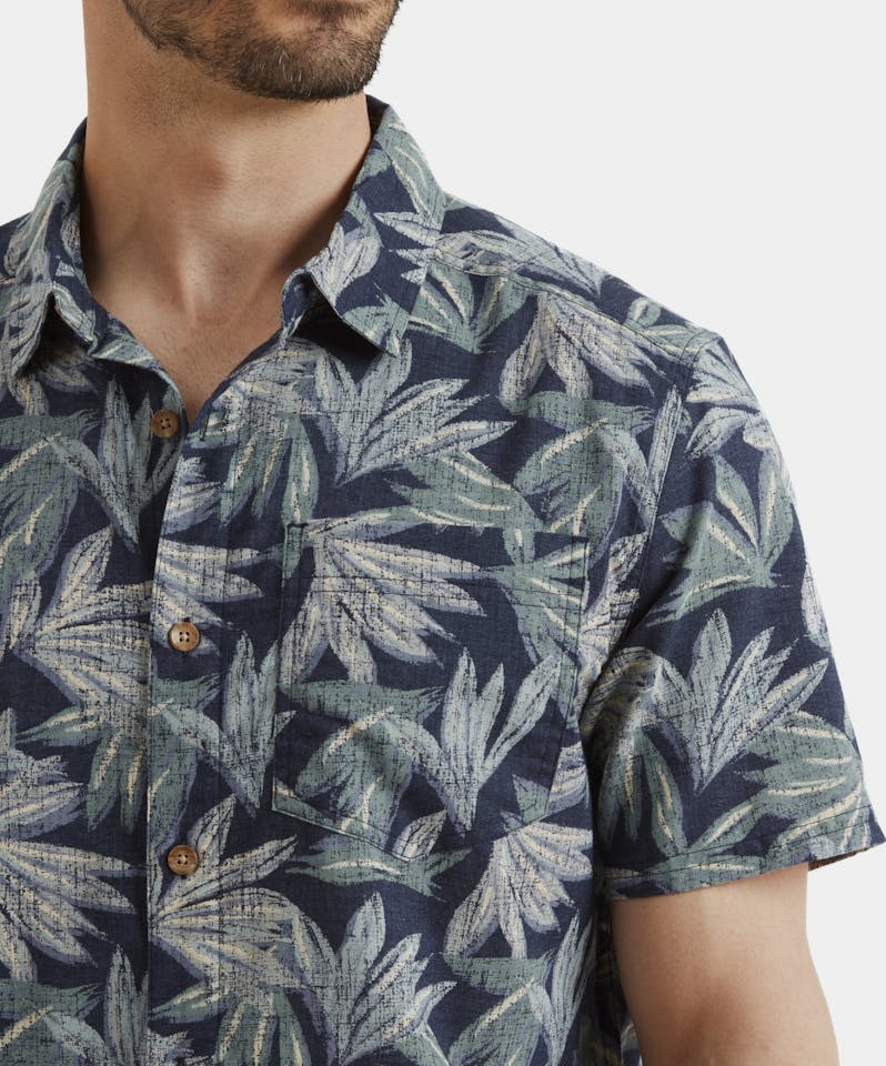 Sherpa Men's Havai Short Sleeve Shirt Rathee Blue 05