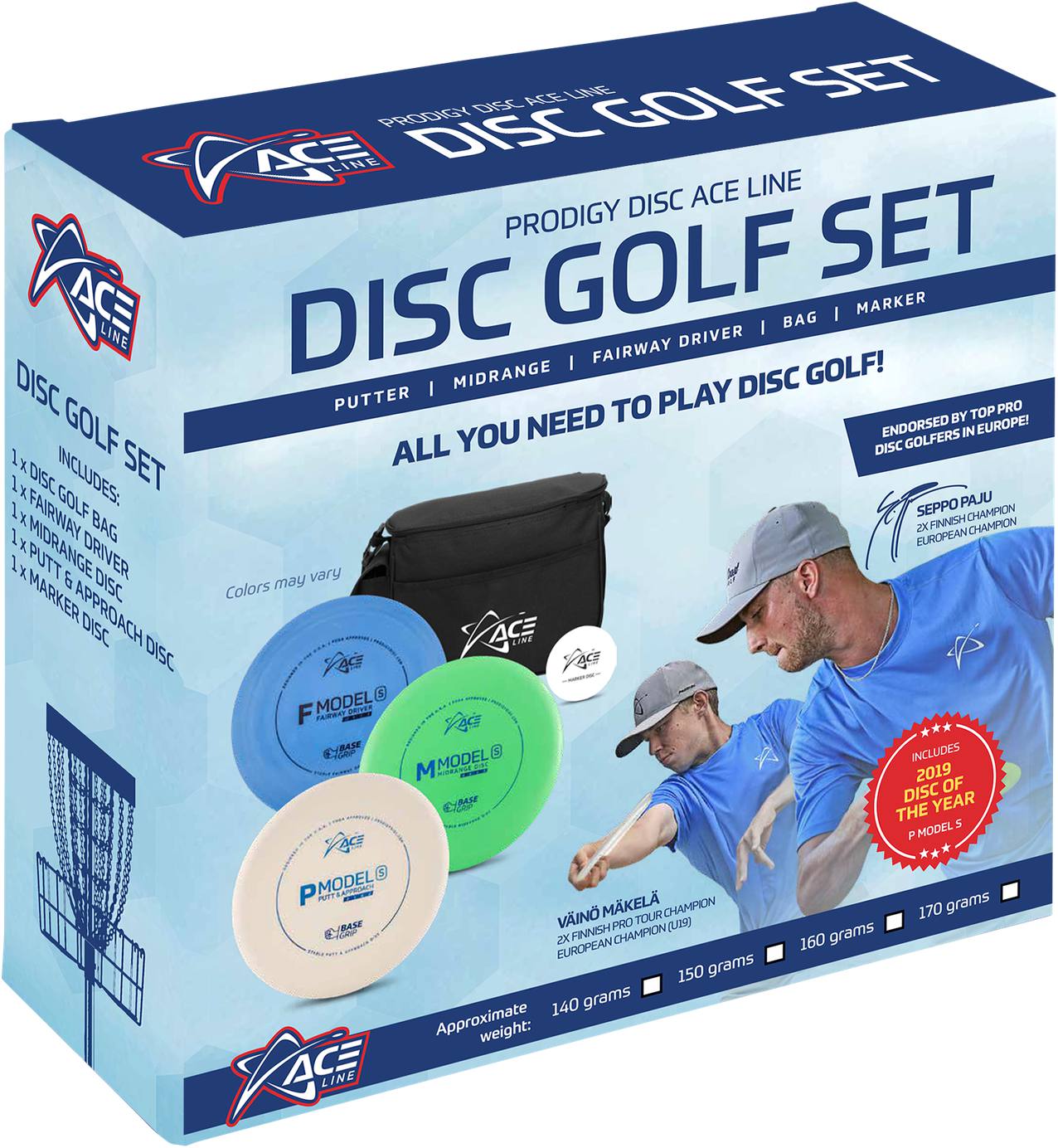 Image of Prodigy Disc Ace Golf 3-set + Bag