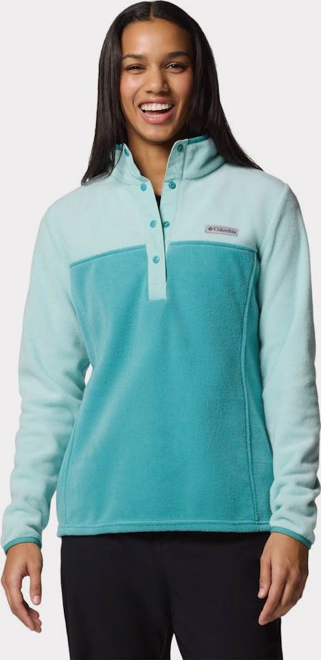 Columbia Women's Benton Springs Half Snap Pullover Fleece II Icy Morn, Shark 04