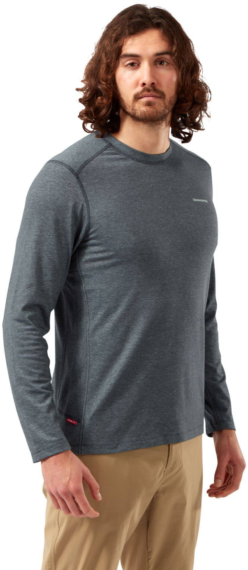 Craghoppers Kevyt paita ja katkolahjehousut miehille Tummanharmaa 06