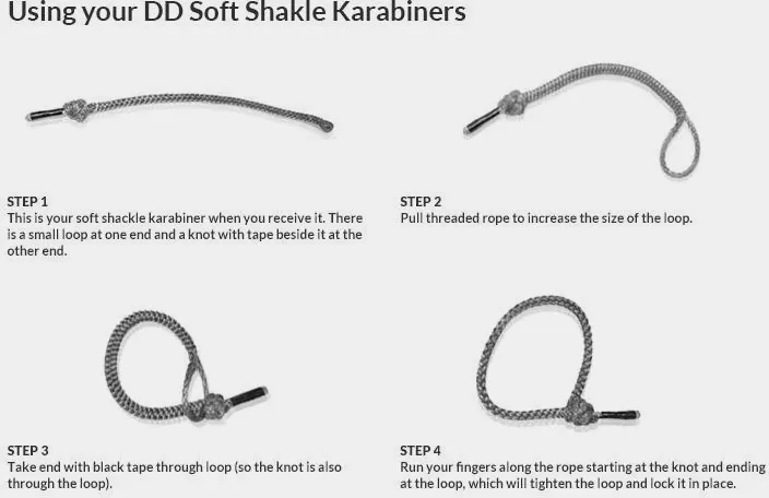 DD Hammocks Soft Shackle Karabiner x2 02