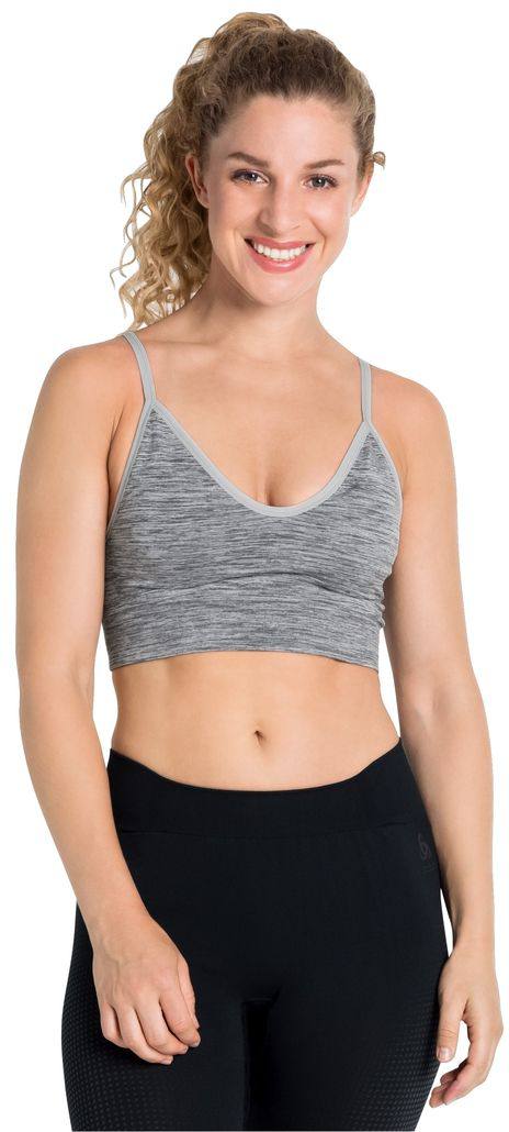 Odlo Women's PADDED SEAMLESS SOFT 2.0 Sports Bra Vaaleanharmaa 02