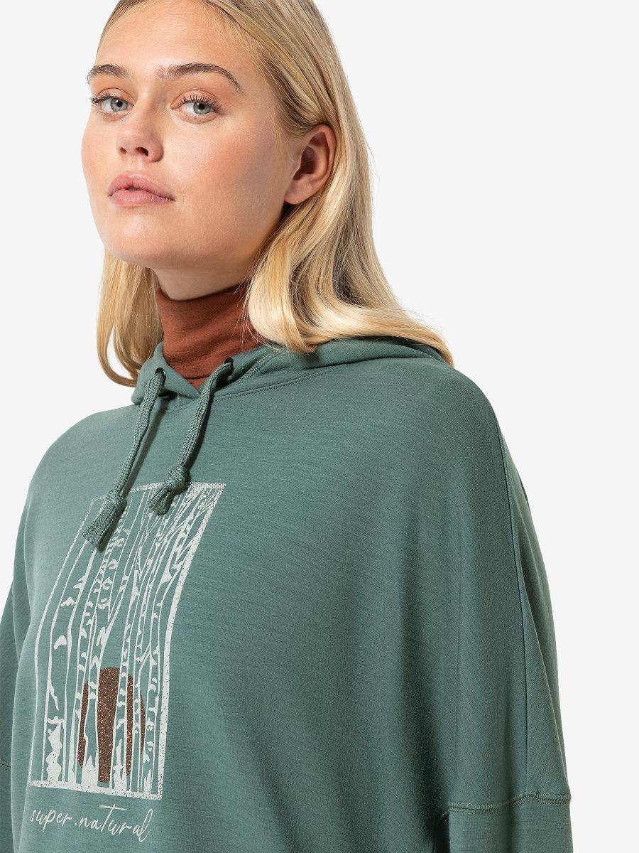 Supernatural Women's Sunbirch Hoodie Green/grey 05