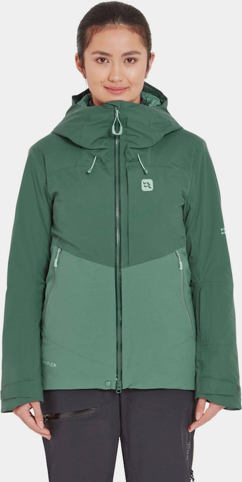 Rab Women's Khroma Diffract Insulated Ski Jacket Green slate / Eucalyptus 09