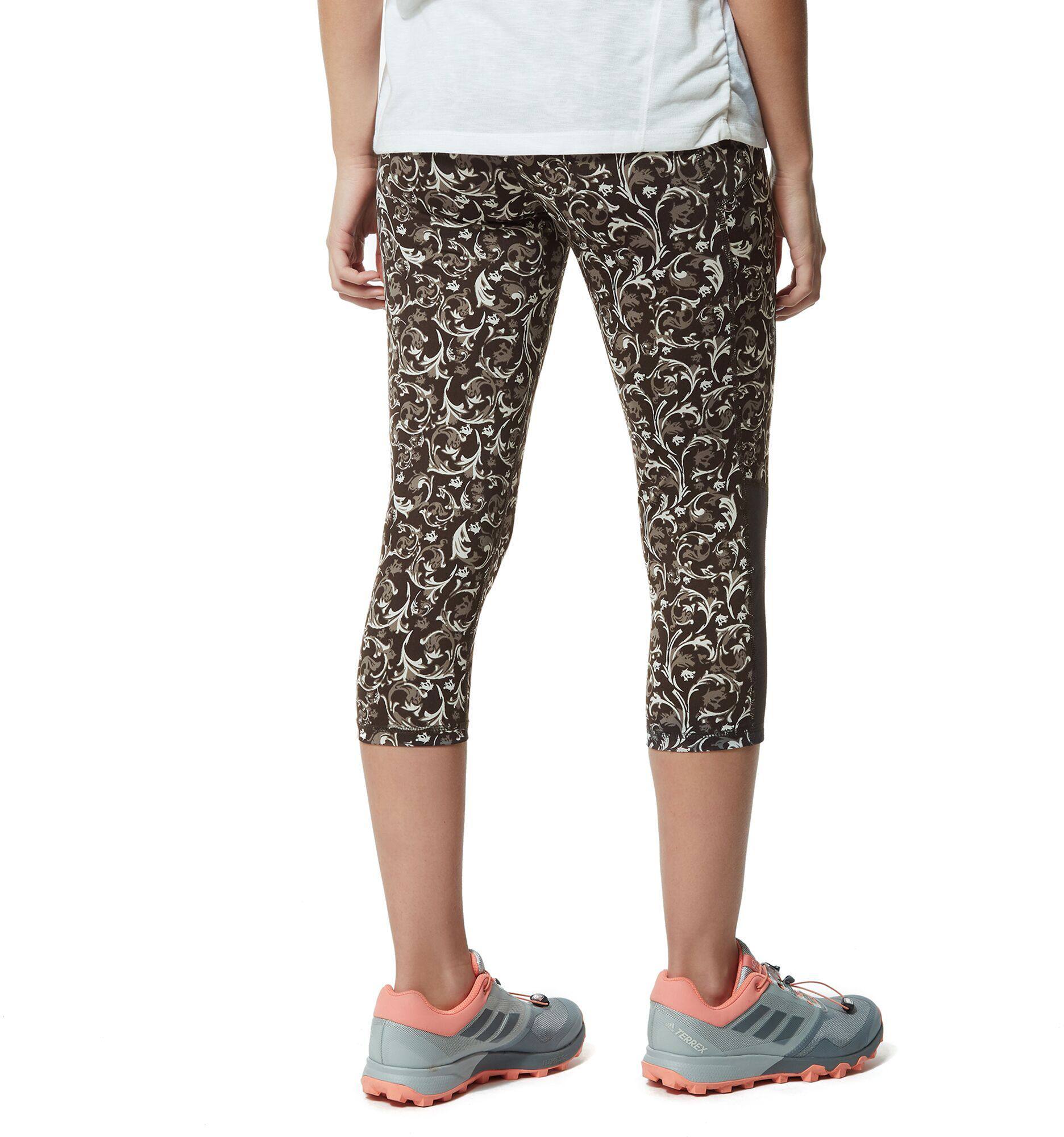 Craghoppers Women's Nosilife Luna Crop. Tights Printed Pattern 03