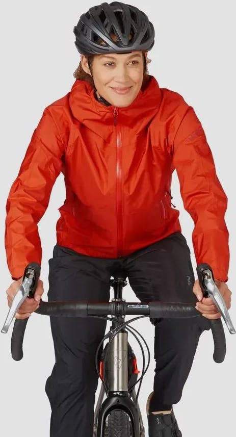 Rab Women's Cinder Downpour Jacket Red 11