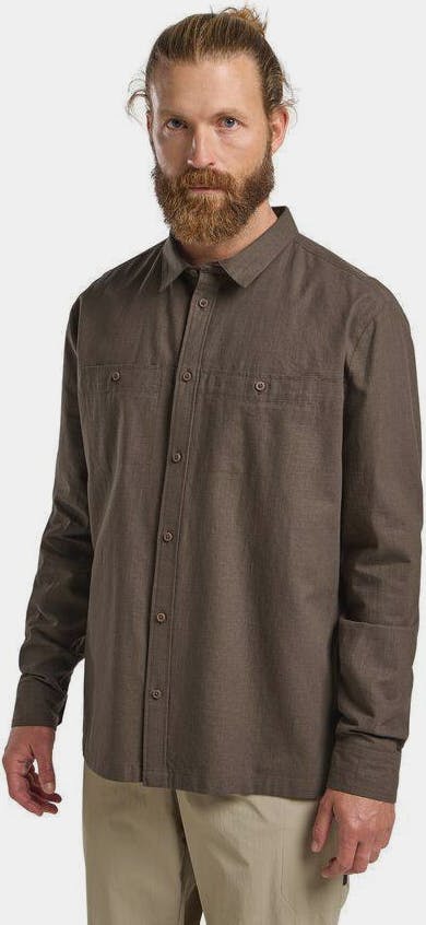 Jack Wolfskin Men's Tarango LS Shirt Cold Coffee 01