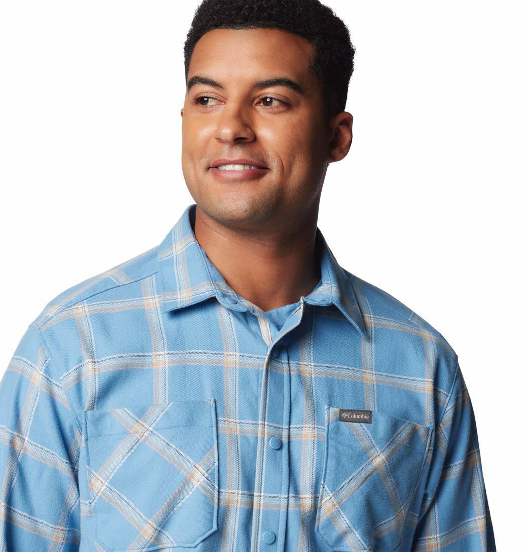 Columbia Men's Landroamer Woven Long Sleeve Blue 02