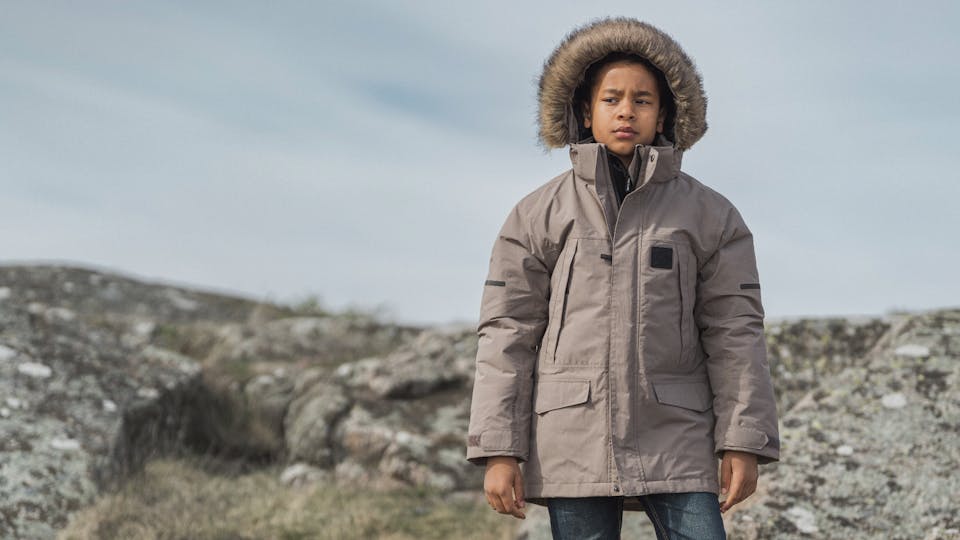 Didriksons Sylvin Kids Parka Ash 18