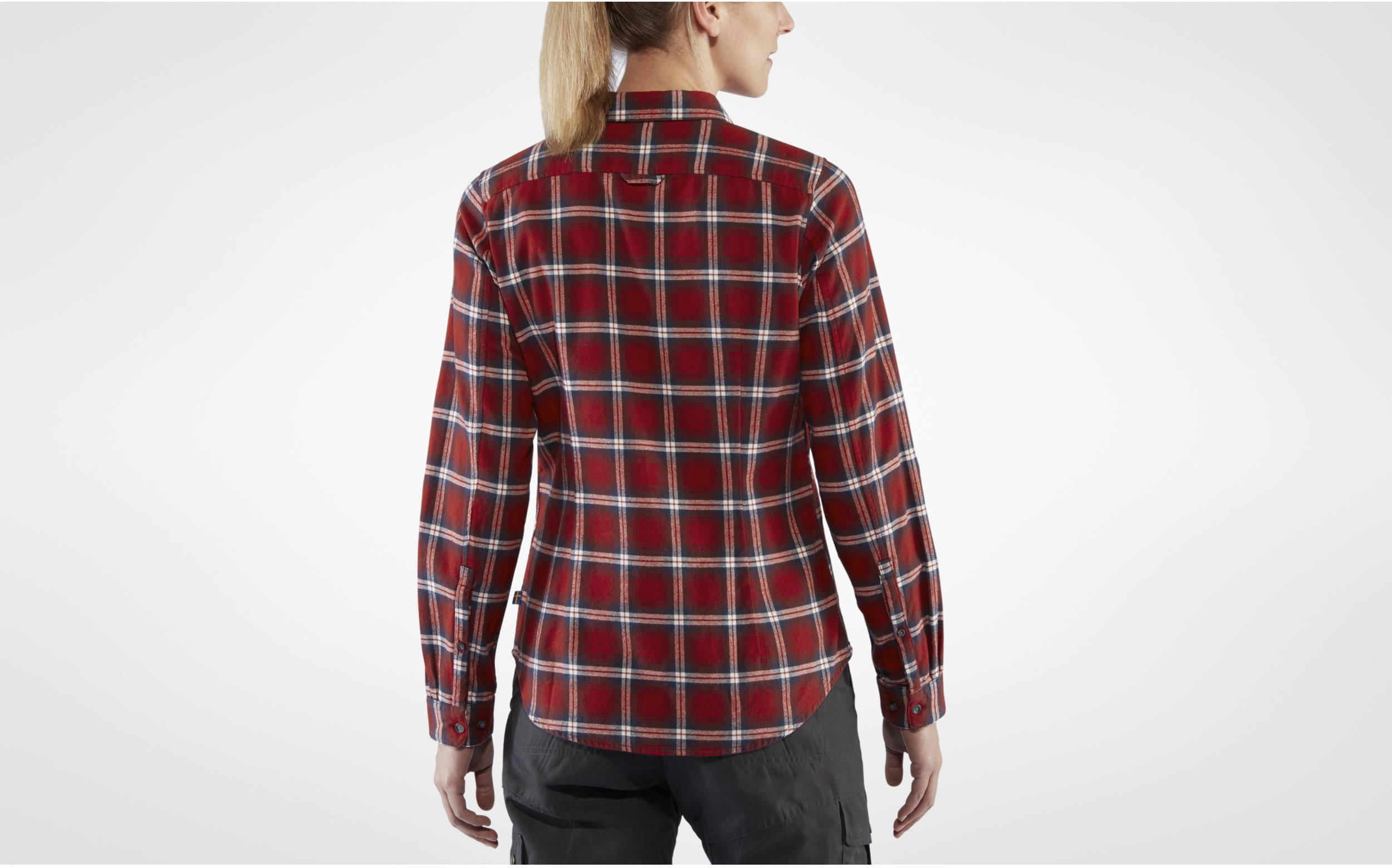 Fjällräven Övik Flannel W LS Shirt Port-Breeze Blue 03