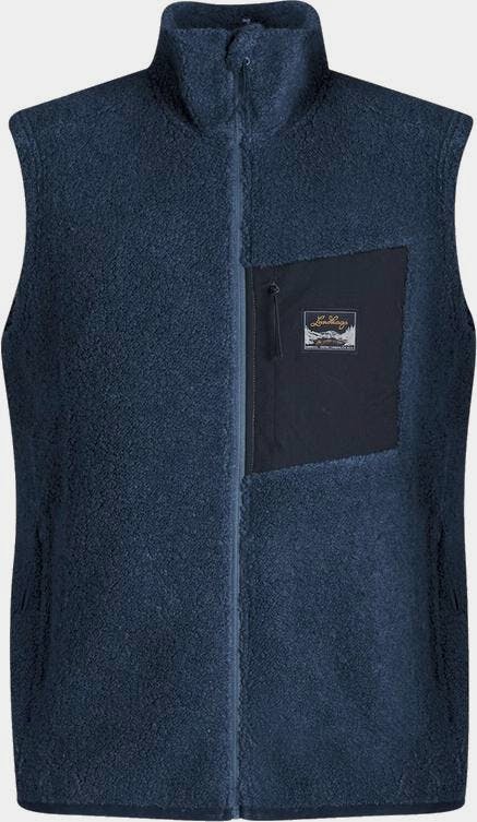Lundhags Men's Flok Wool Vest Pile Sininen 01