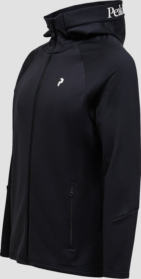 Peak Performance Men's Rider Essentials Midlayer Zip Hood Black 03