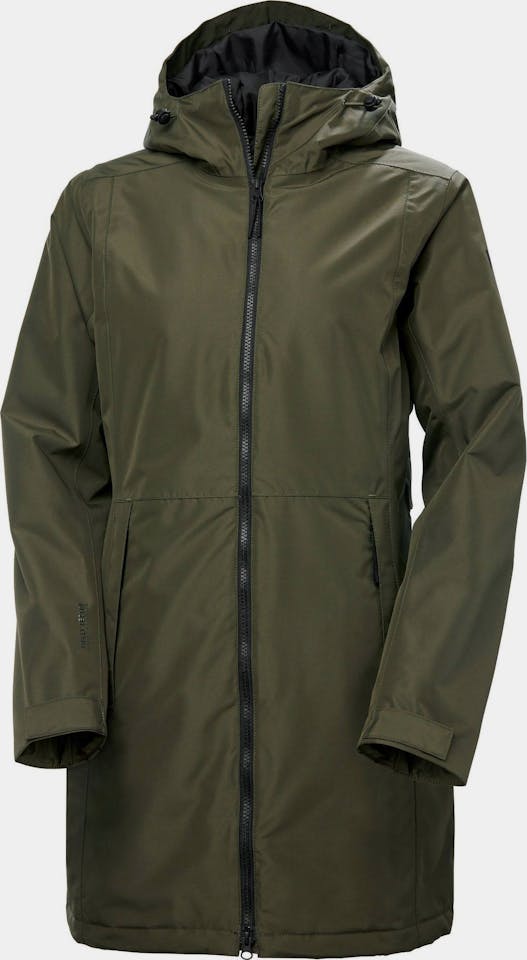 Helly Hansen Women's Lisburn Insulated Raincoat Green 01
