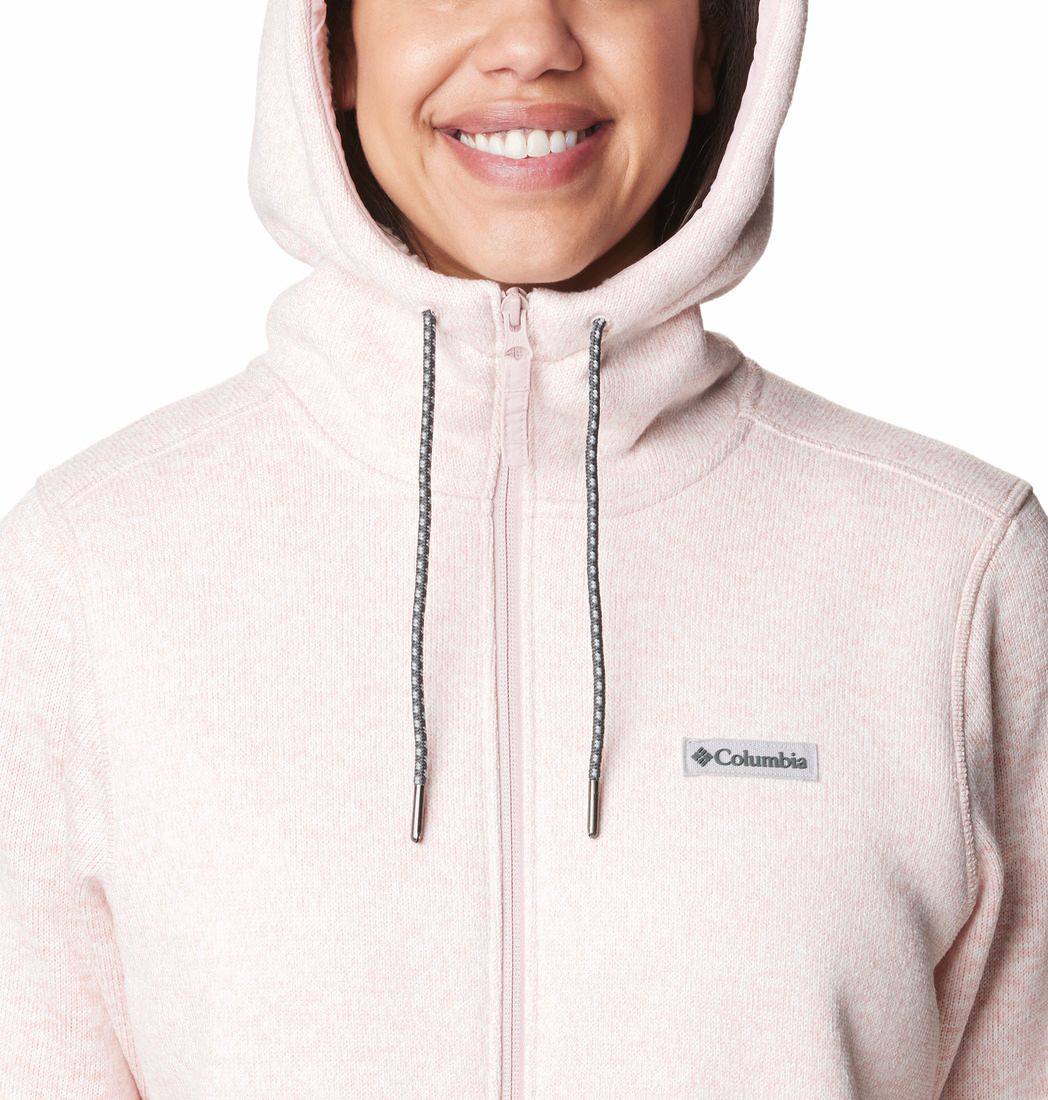 Columbia Women's Sweater Weather Sherpa Full Zip Pink 03