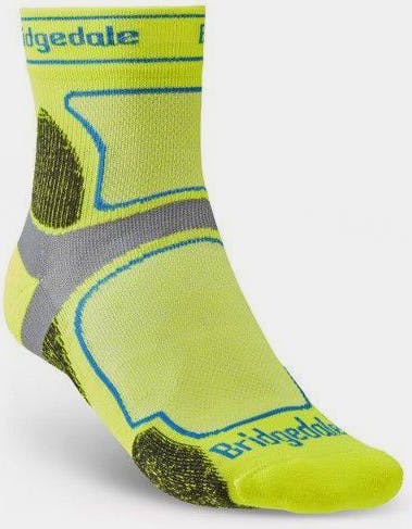 Bridgedale Men's Ultralight Trail Run CoolMax 3/4 Yellow 01