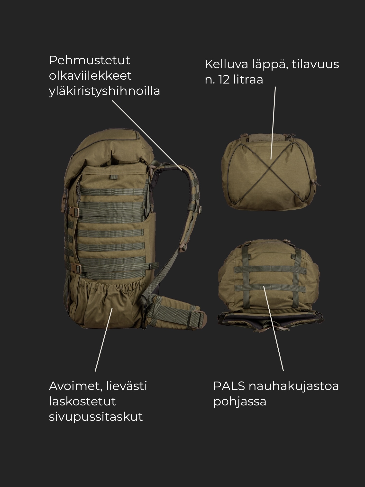 Savotta Kantamus 60L Green 05