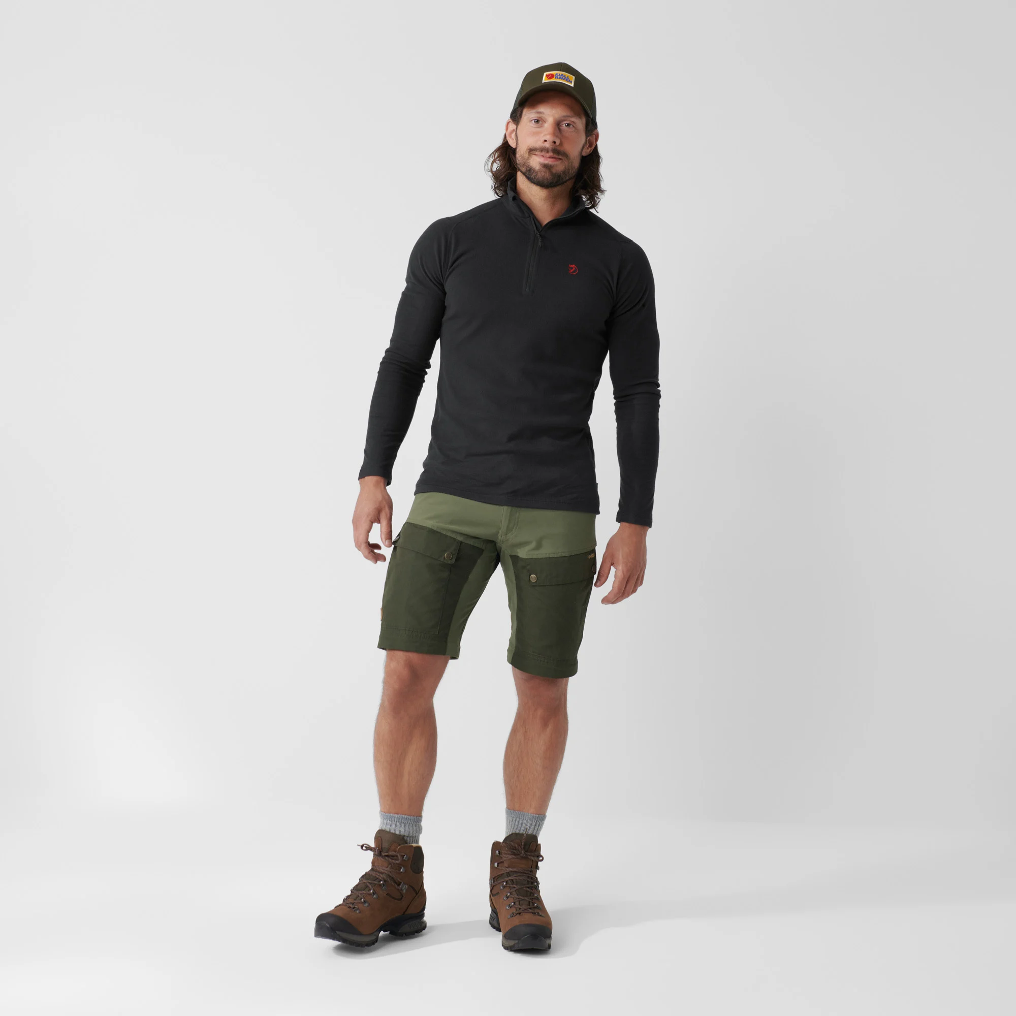 Fjällräven Keb Gaiter Trousers Long Musta / Stone 20