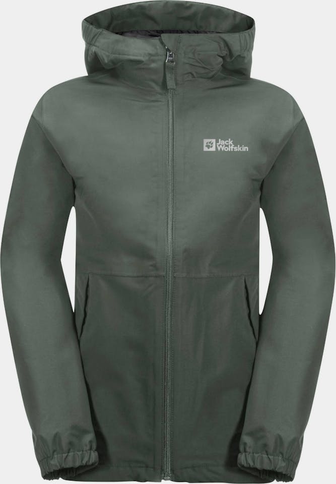 Jack Wolfskin Kid's Stormy Point Jacket Thyme 01