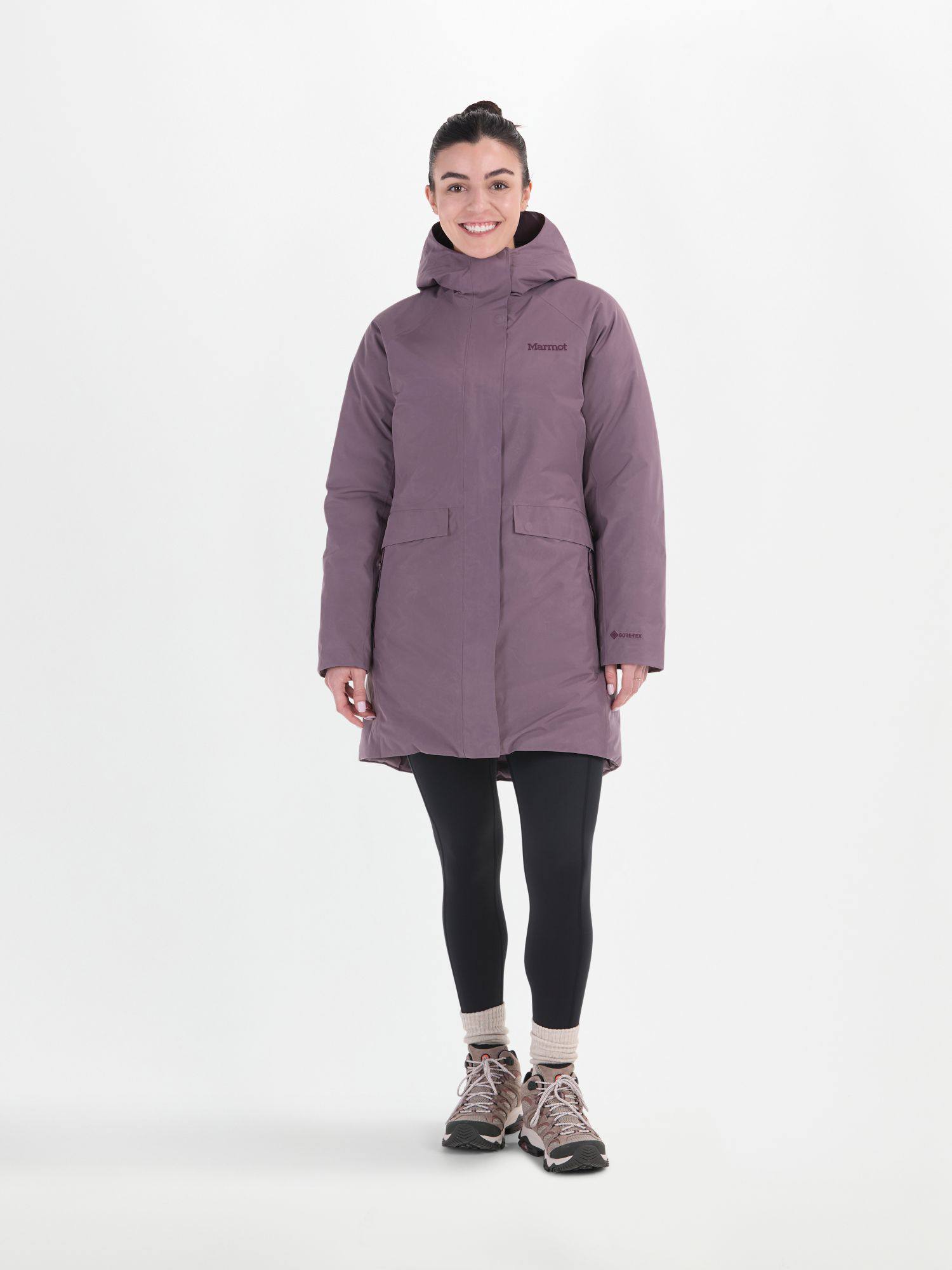Marmot Women's Oslo GTX Jacket - Naisten vedenpitävä untuvatakki Purple 04