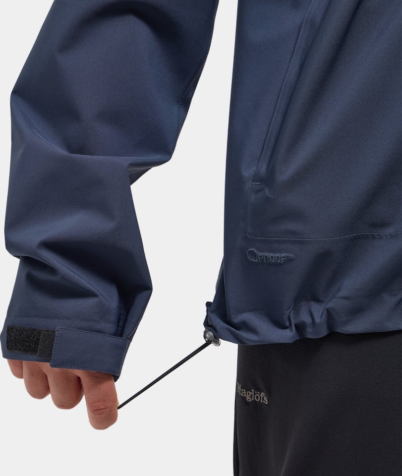 Merrell Men's Moab 3 GTX & Haglöfs Breeze Proof Jacket Musta 24