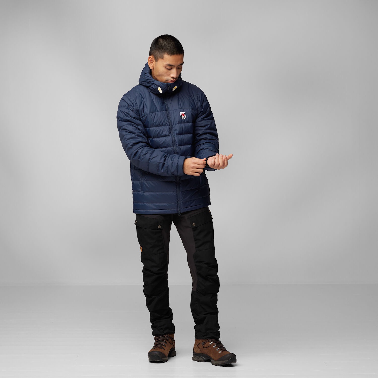 Fjällräven Men's Expedition Pack Down Hoodie - Miesten kevytuntuvatakki Navy 03