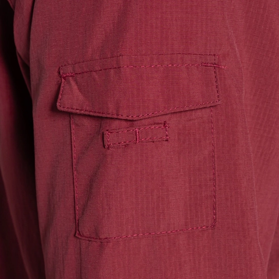 Craghoppers Women's Nosilife Adventure Long Sleeve III Shirt Riad Red 08