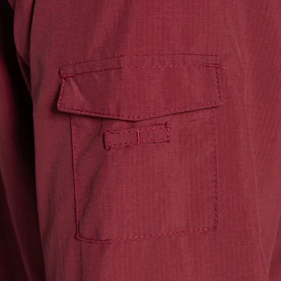 Craghoppers Women's Nosilife Adventure Long Sleeve III Shirt Riad Red 08