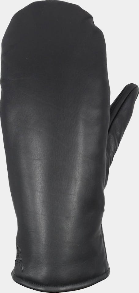 Hofler Primaloft Leather Mitts Black 01