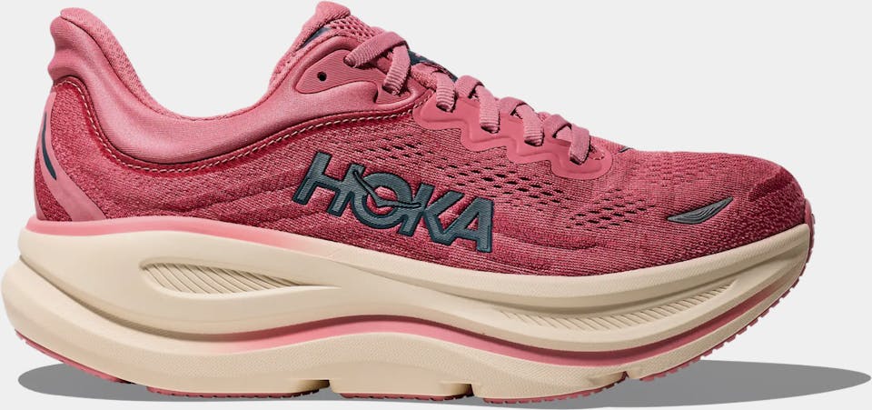 Hoka Women's Bondi 9 Wide Lingonberry / Cranberry 01