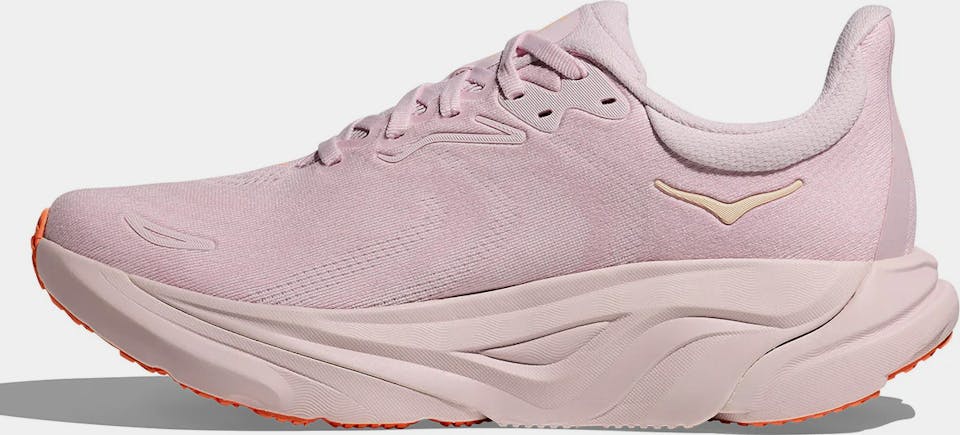 Hoka Women's Arahi 8 Lilac Cream / Neon Cantaloupe 02