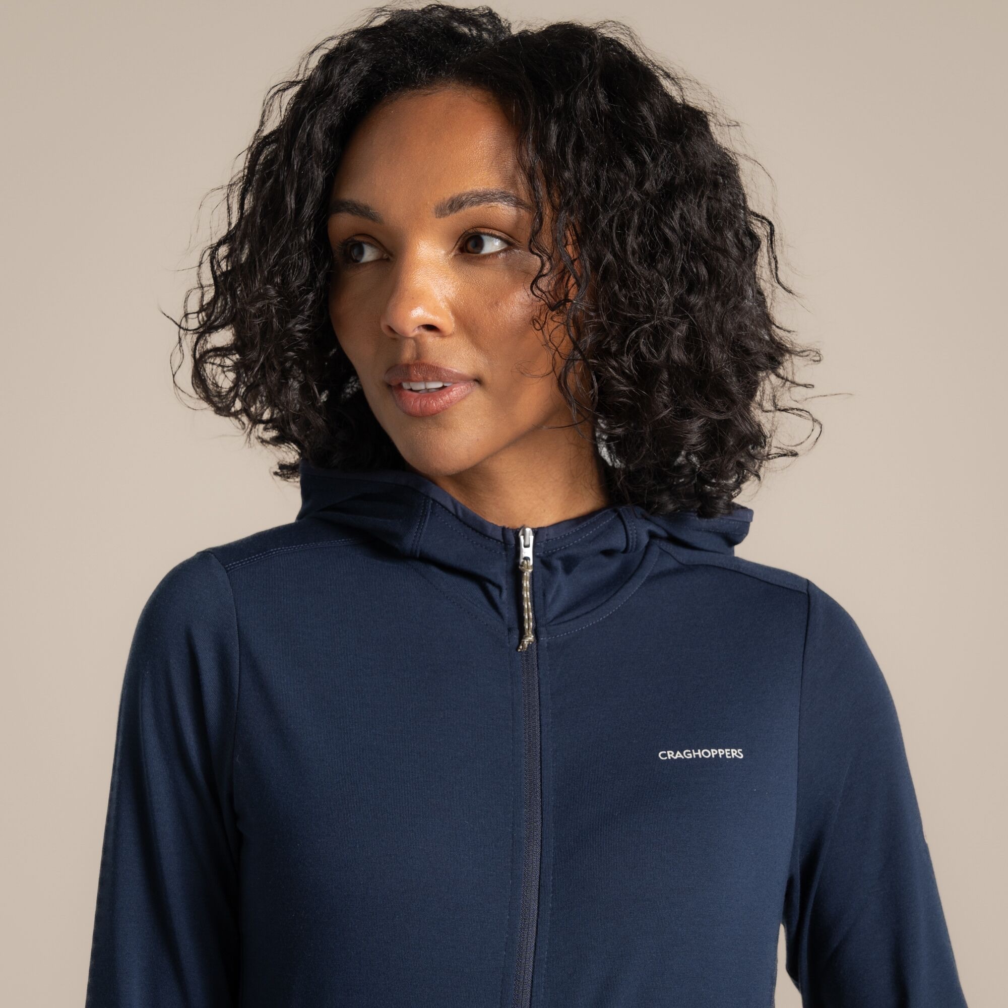 Craghoppers Women's Nosilife Afia Hooded Jacket Navy 06