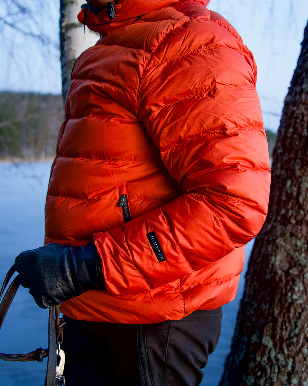 Joutsen Ruska - Miesten ja naisten kevytuntuvatakki Oranssi 02