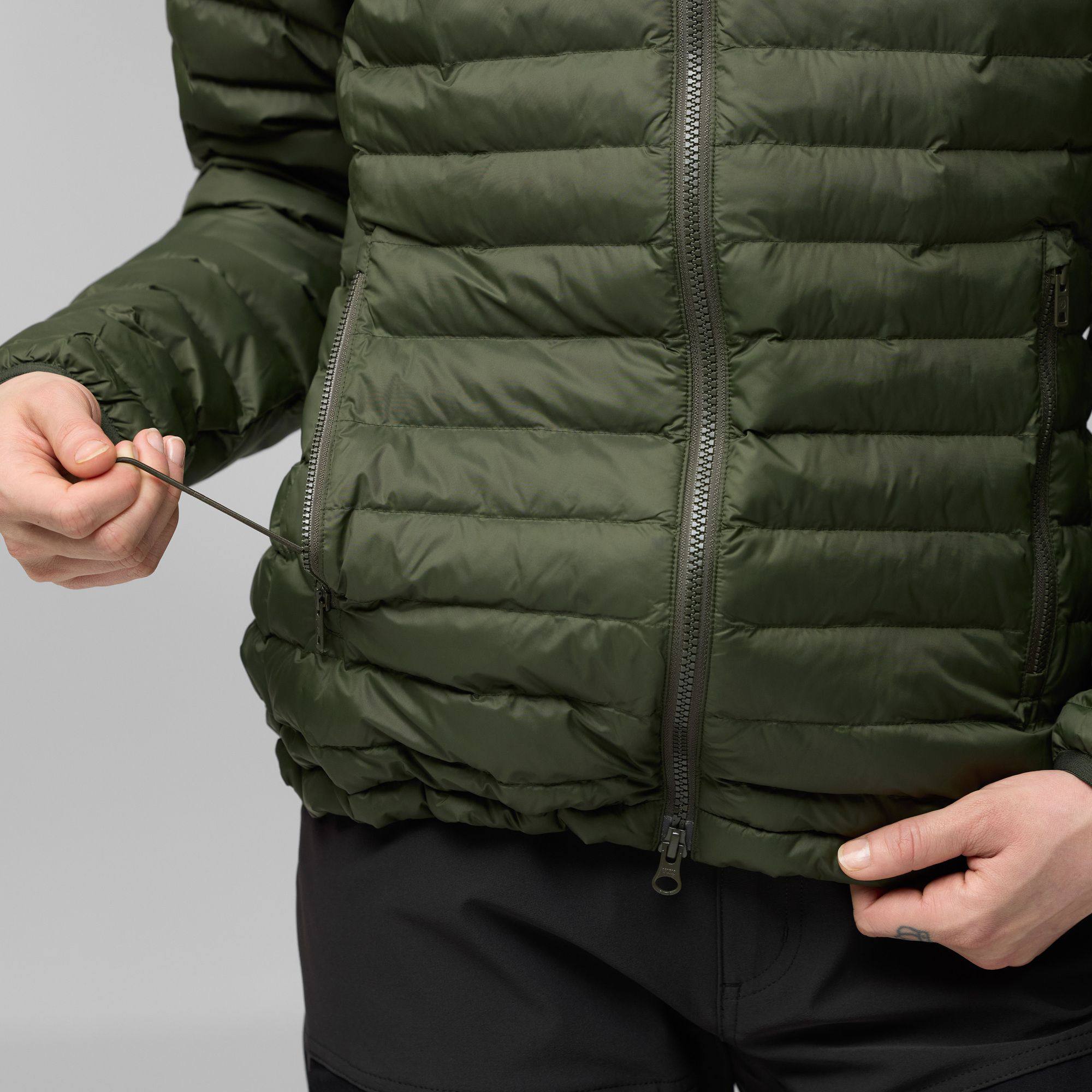 Fjällräven Women's Expedition Lätt Hoodie - Naisten kevyttoppatakki Deep Forest 12