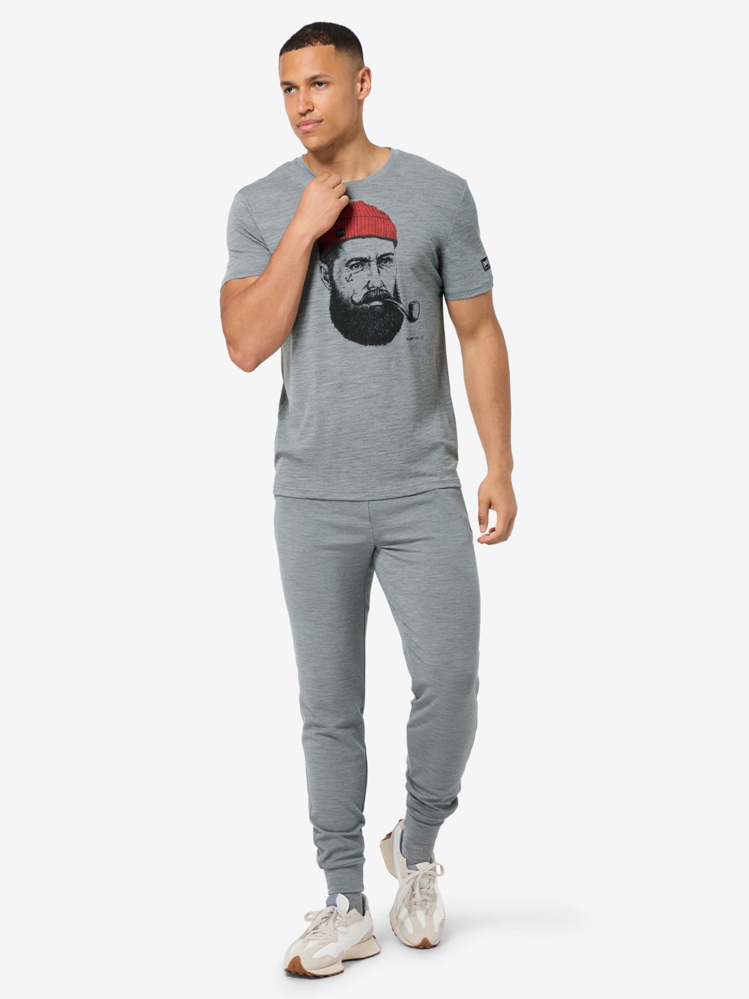 Supernatural Men's Sailor Tee Standard Vaaleanharmaa 05