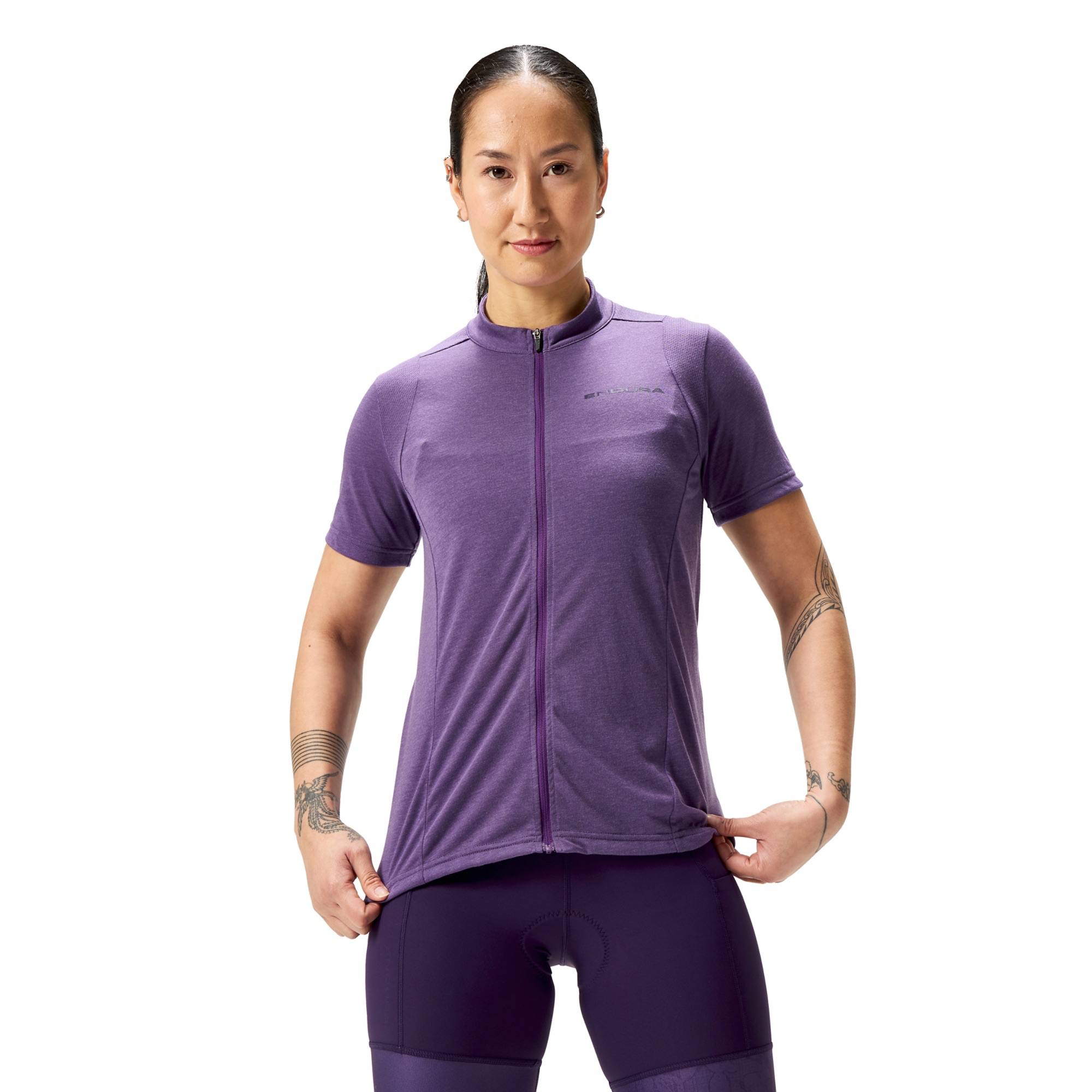 Endura Women's Loop S/S Zipped Jersey Heather 02