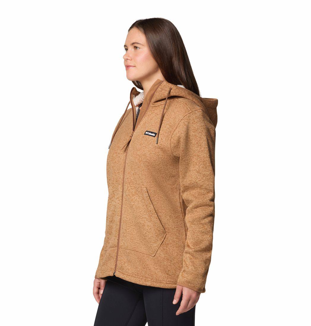 Columbia Women's Sweater Weather Sherpa Full Zip Camel 08