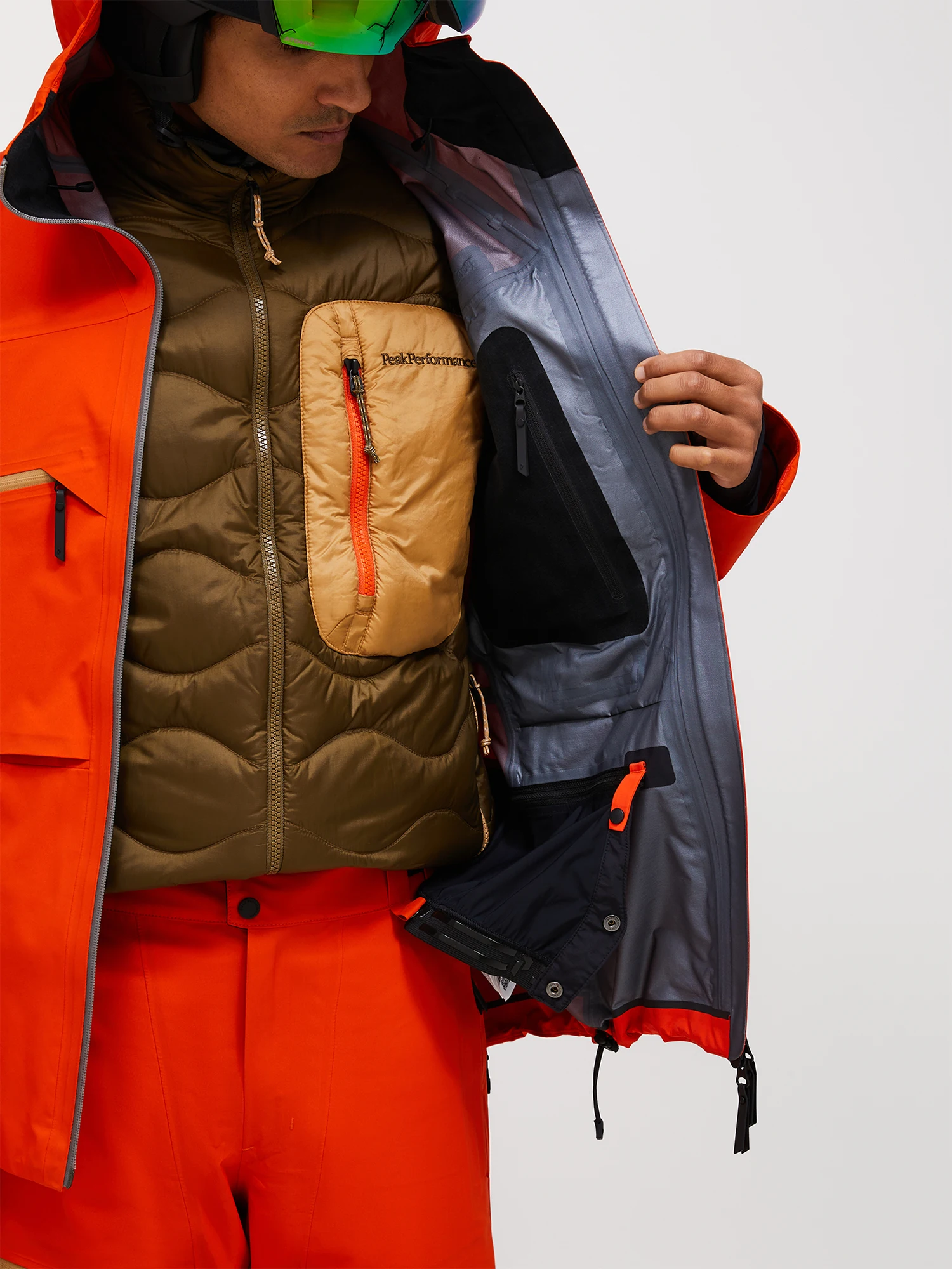 Peak Performance Men's Alpine GTX C-Knit 3L Shell Jacket Solar Burst 06