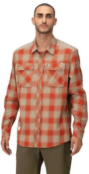 Norrøna Men's Femund Flannel Shirt Orange 02