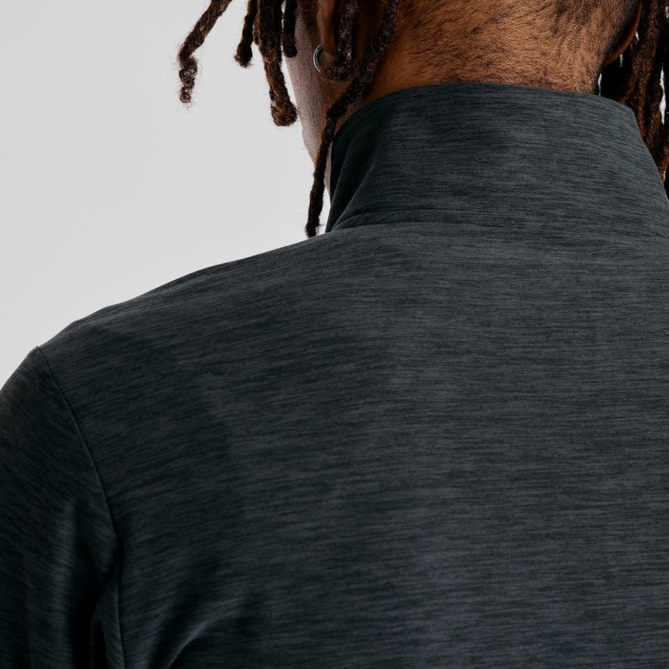 New Balance Men's Space Dye 1/4 Zip Musta 07