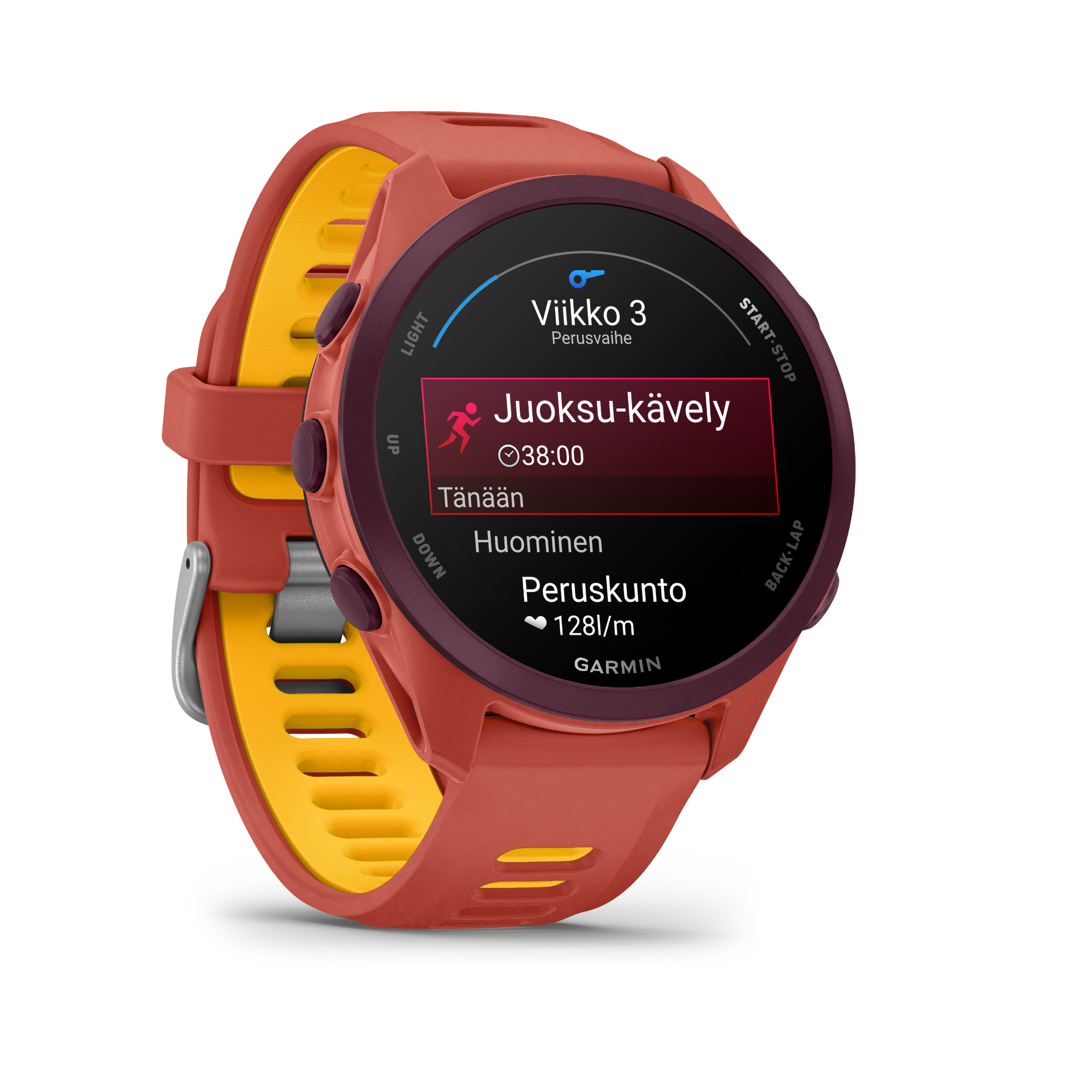 Garmin Forerunner 170 Music Red Pink/Mango  07