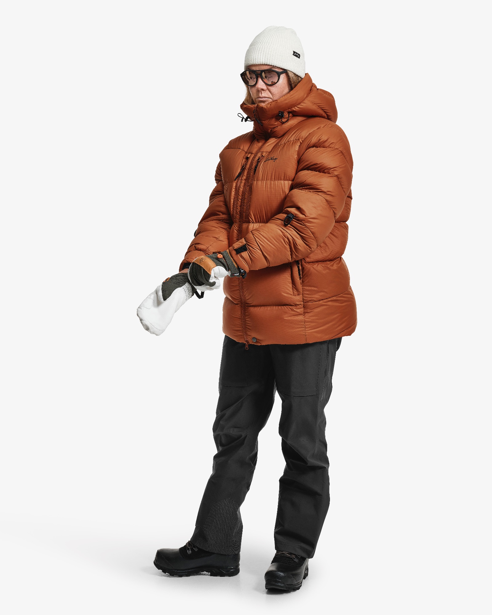 Lundhags Women's Abisku Adventure Down Parka Almond 07