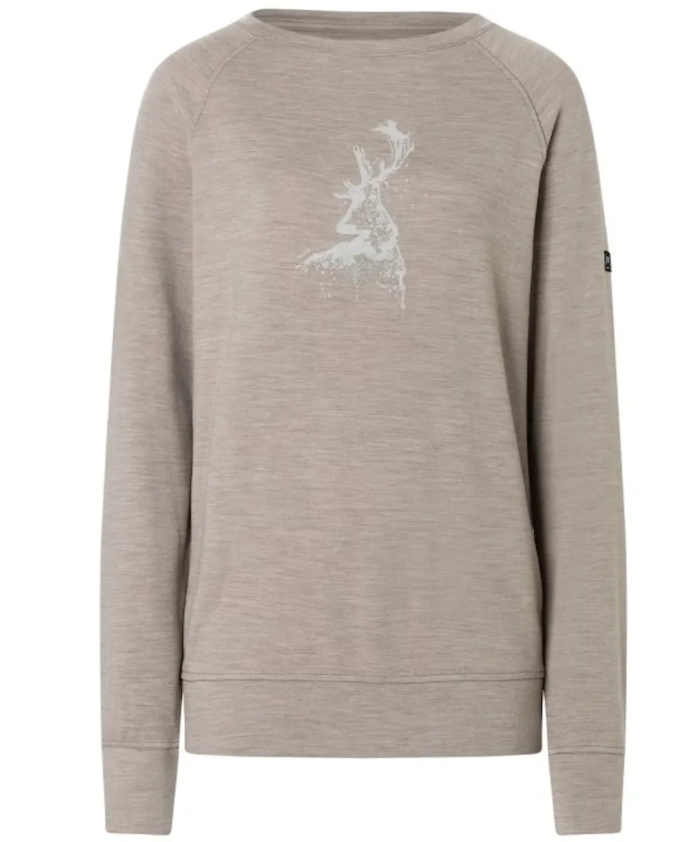Женская рубашка Charming Deer Blush с длинным рукавом