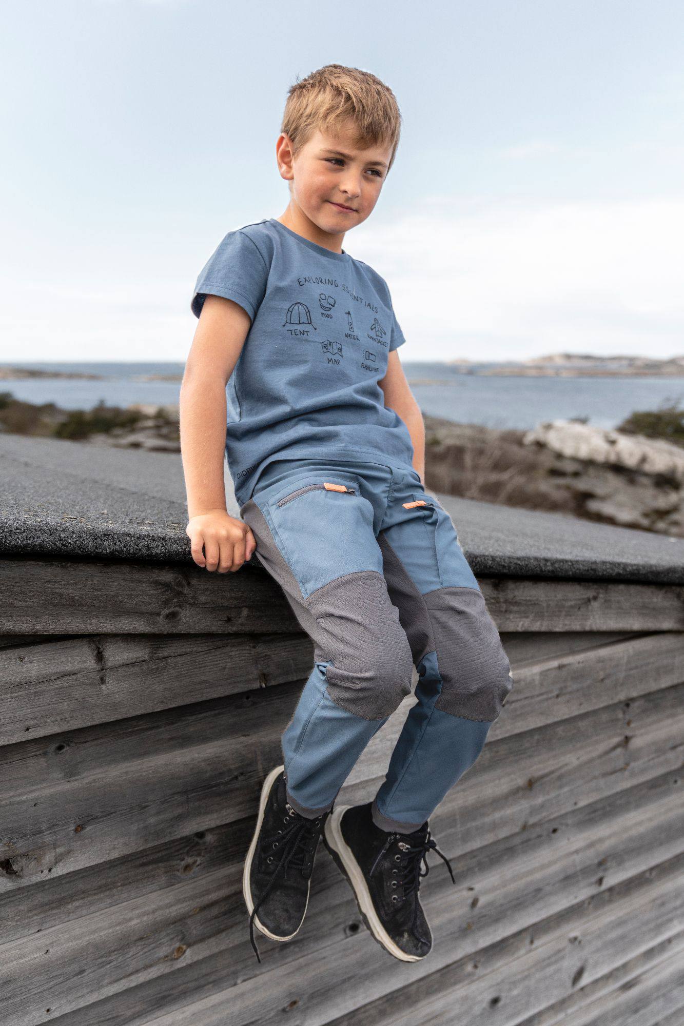 Didriksons Mynta Kids Tee Explore Blue 04