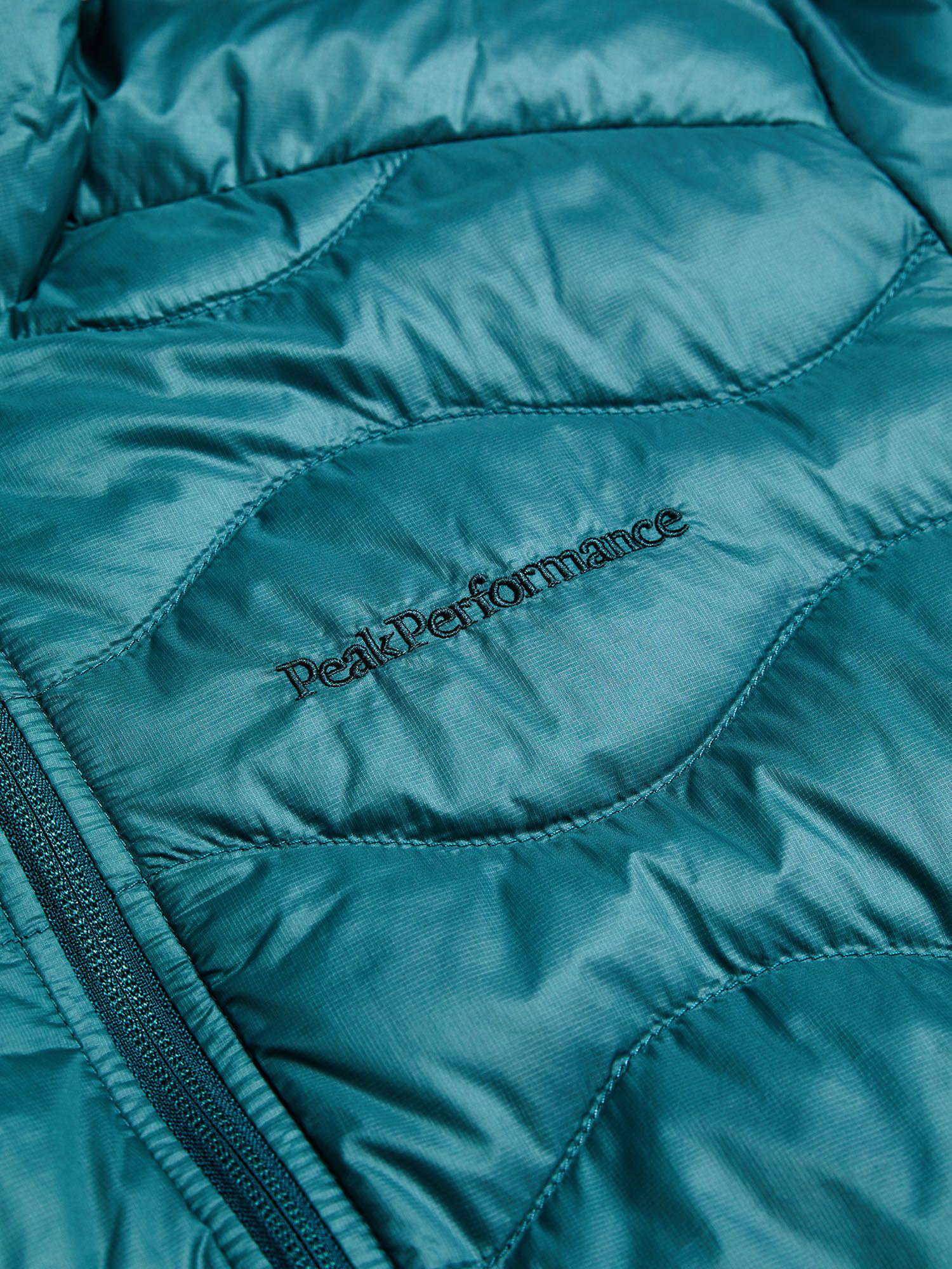 Peak Performance Men's Helium Down Hood Jacket Hydro Fresh - Infinity Teel 03