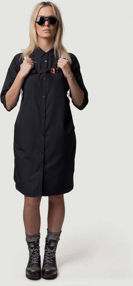 Houdini Women's Route Shirt Dress Black 01