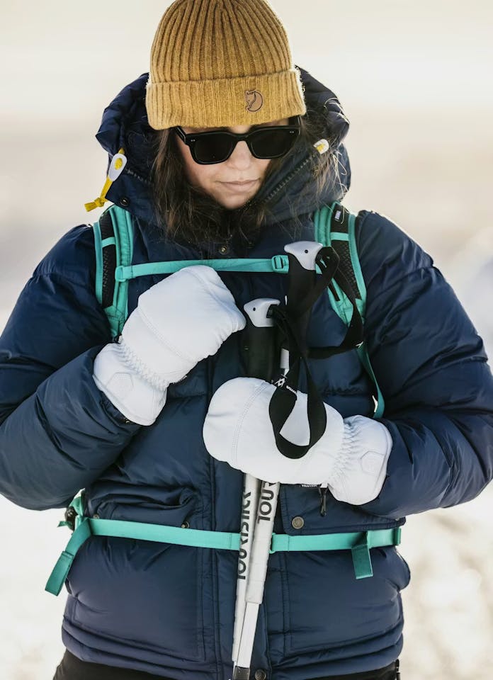 Hestra Leather Box Mitt Valkoinen 03