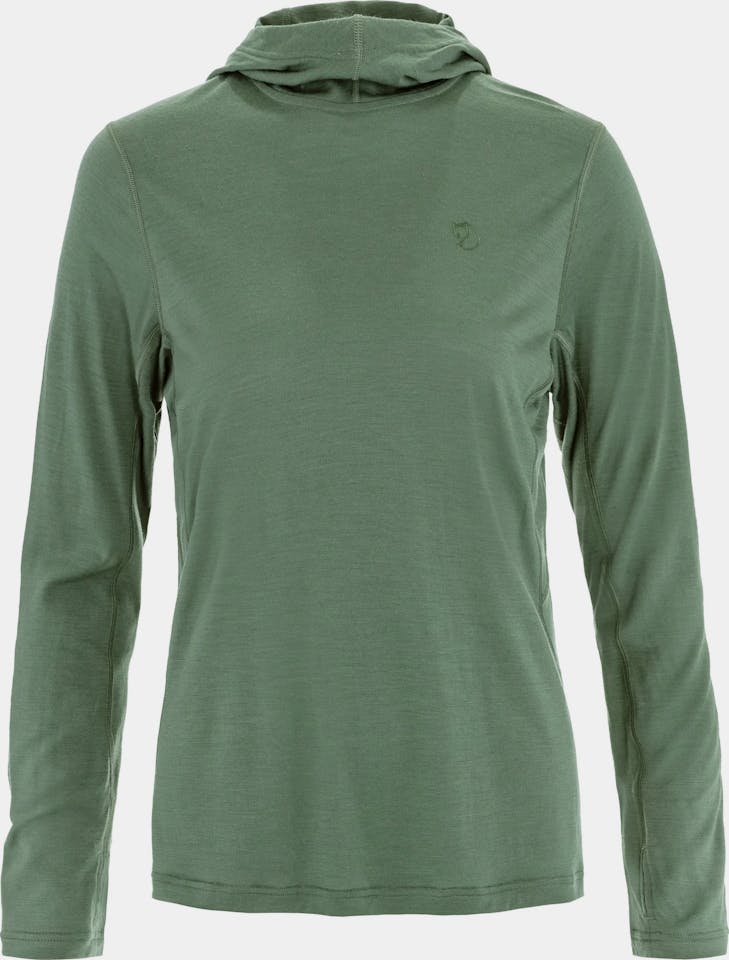 Fjällräven Women's Abisko Wool Hoodie Patina Green 01